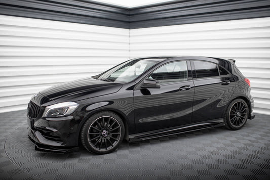 Street pro side skirts diffusers + flaps mercedes-benz a amg-line w176 facelift