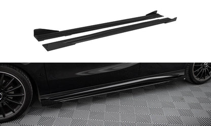 Street pro side skirts diffusers + flaps mercedes-benz a amg-line w176 facelift
