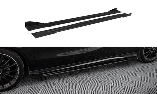 Street pro side skirts diffusers + flaps mercedes-benz a amg-line w176 facelift