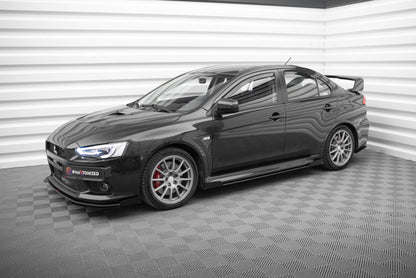 Street pro side skirts diffusers + flaps mitsubishi lancer evo x