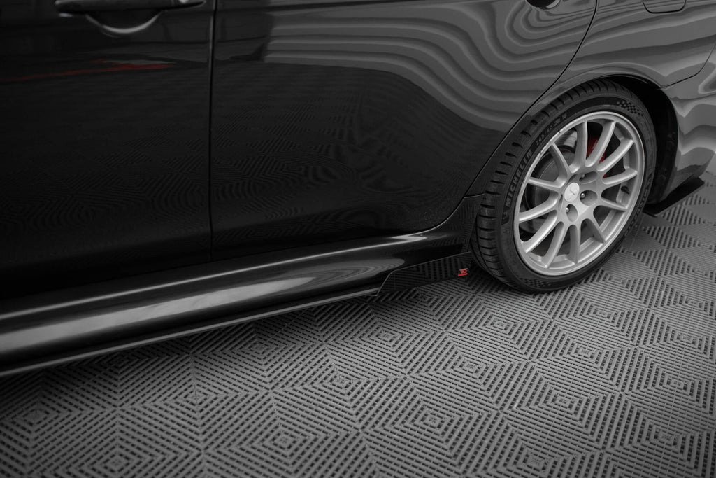 Street pro side skirts diffusers + flaps mitsubishi lancer evo x
