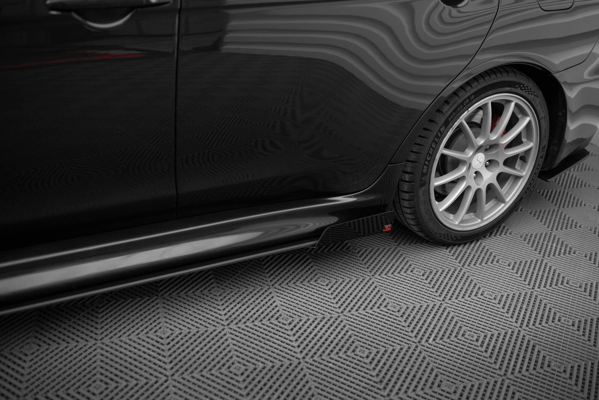 Street pro side skirts diffusers + flaps mitsubishi lancer evo x