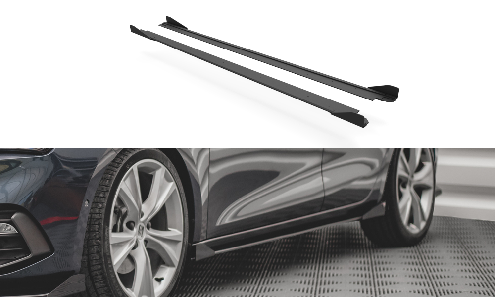 Street pro side skirts diffusers + flaps seat leon fr mk4