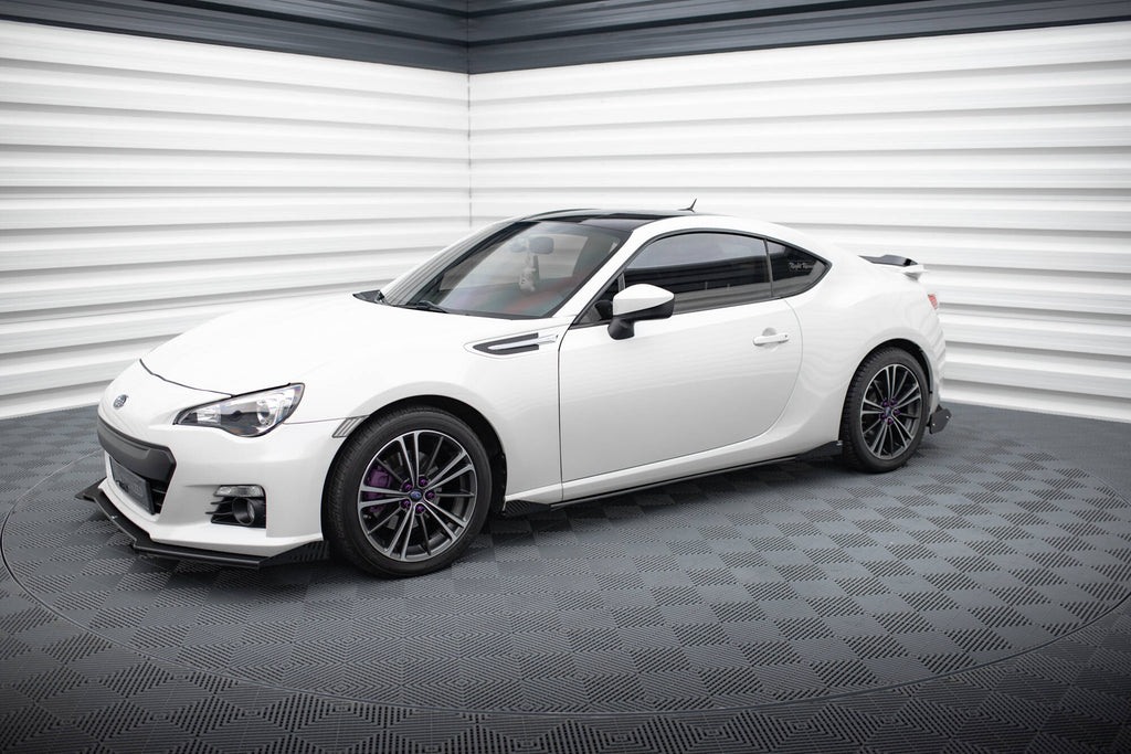 Street pro sideskjørt diffusorer + klaffer subaru brz mk1 / mk1 ansiktsløftning
