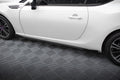 Street pro sideskjørt diffusorer + klaffer subaru brz mk1 / mk1 ansiktsløftning