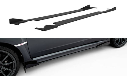 Street pro side skirts diffusers + flaps subaru impreza wrx sti mk3 facelift