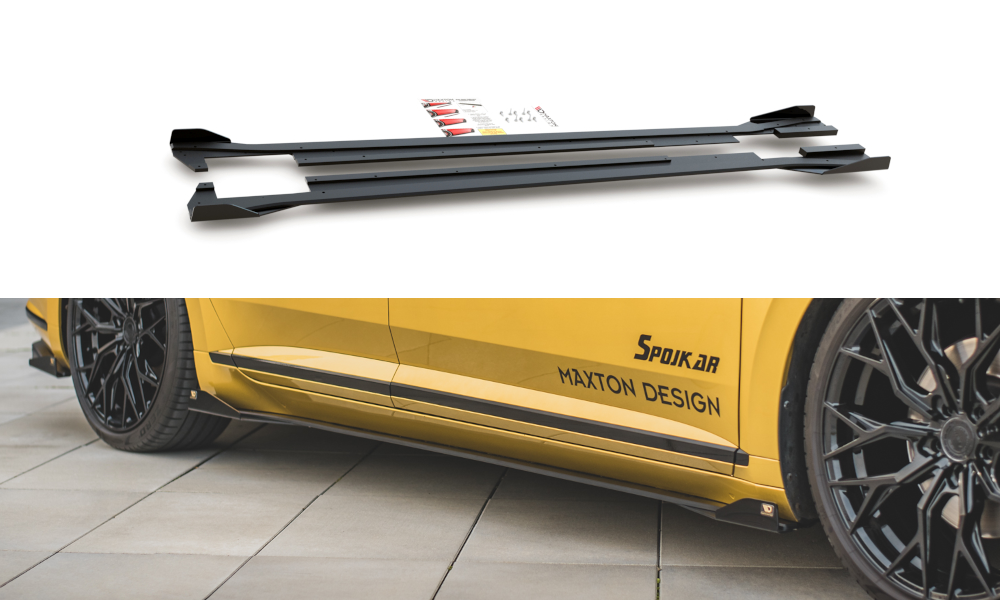 Street pro side skirts diffusers + flaps volkswagen arteon r-line
