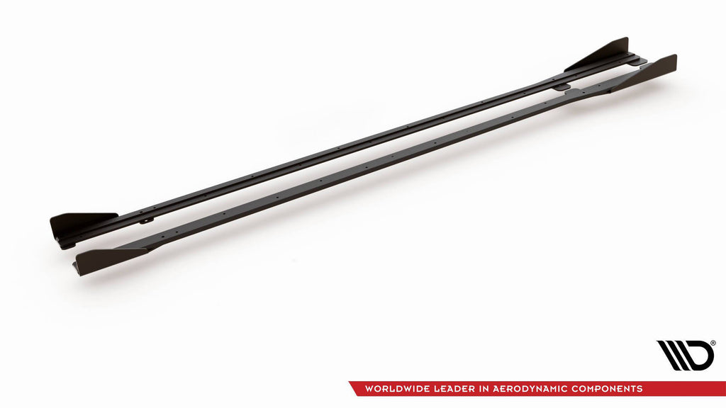 Street pro side skirts diffusers + flaps volkswagen golf r / r-line mk7 facelift