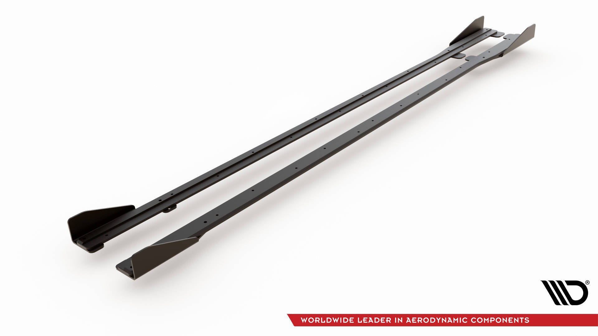 Street pro side skirts diffusers + flaps volkswagen golf r / r-line mk7 facelift