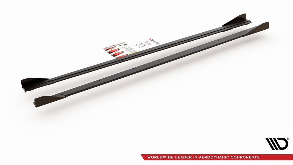 Street pro sideskjørt diffusere + klaffer volkswagen polo gti mk6