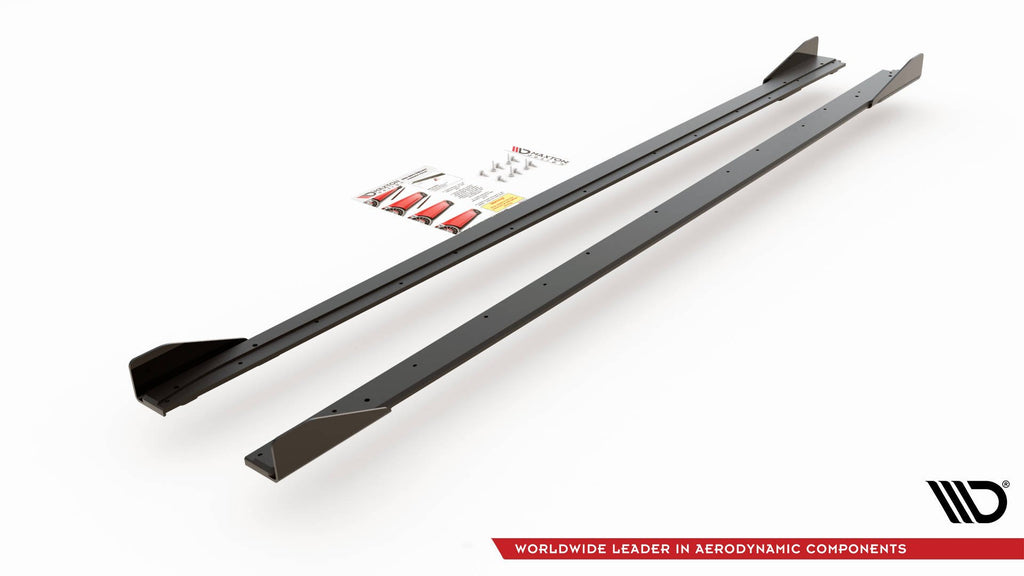 Street pro sideskjørt diffusere + klaffer volkswagen polo gti mk6