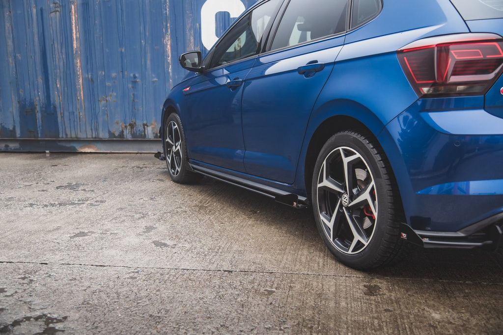Street pro sideskjørt diffusere + klaffer volkswagen polo gti mk6