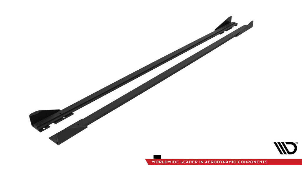 Street pro side skirts diffusers + flaps volkswagen polo gti mk6 facelift