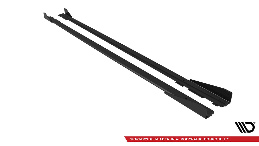 Street pro side skirts diffusers + flaps volkswagen polo gti mk6 facelift