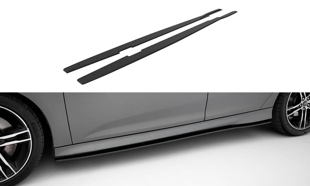 Street pro side skirts diffusers ford focus st mk3 facelift