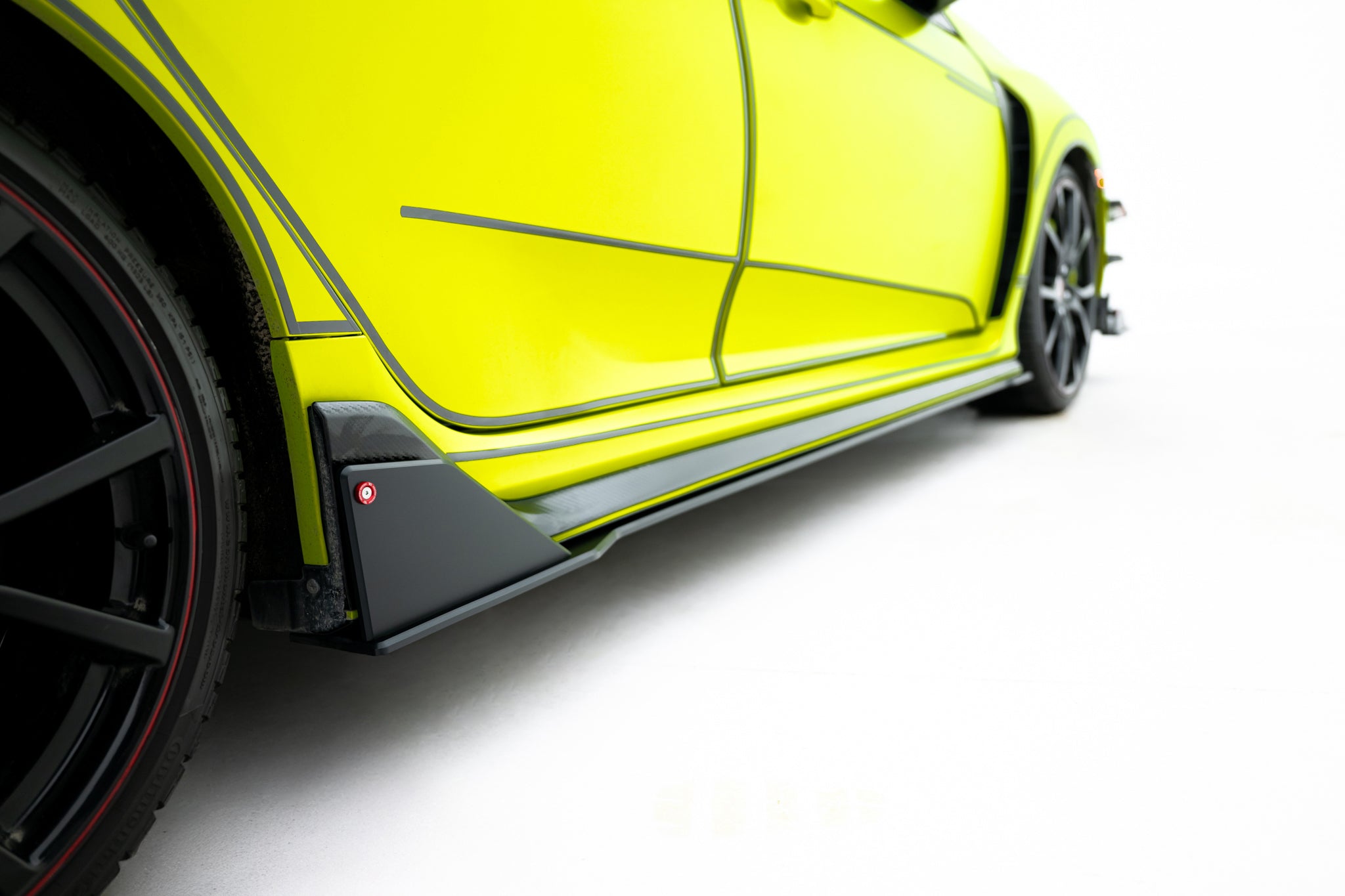 Street pro sideskjørt diffusere honda civic type-r mk10 / mk10 ansiktsløftning