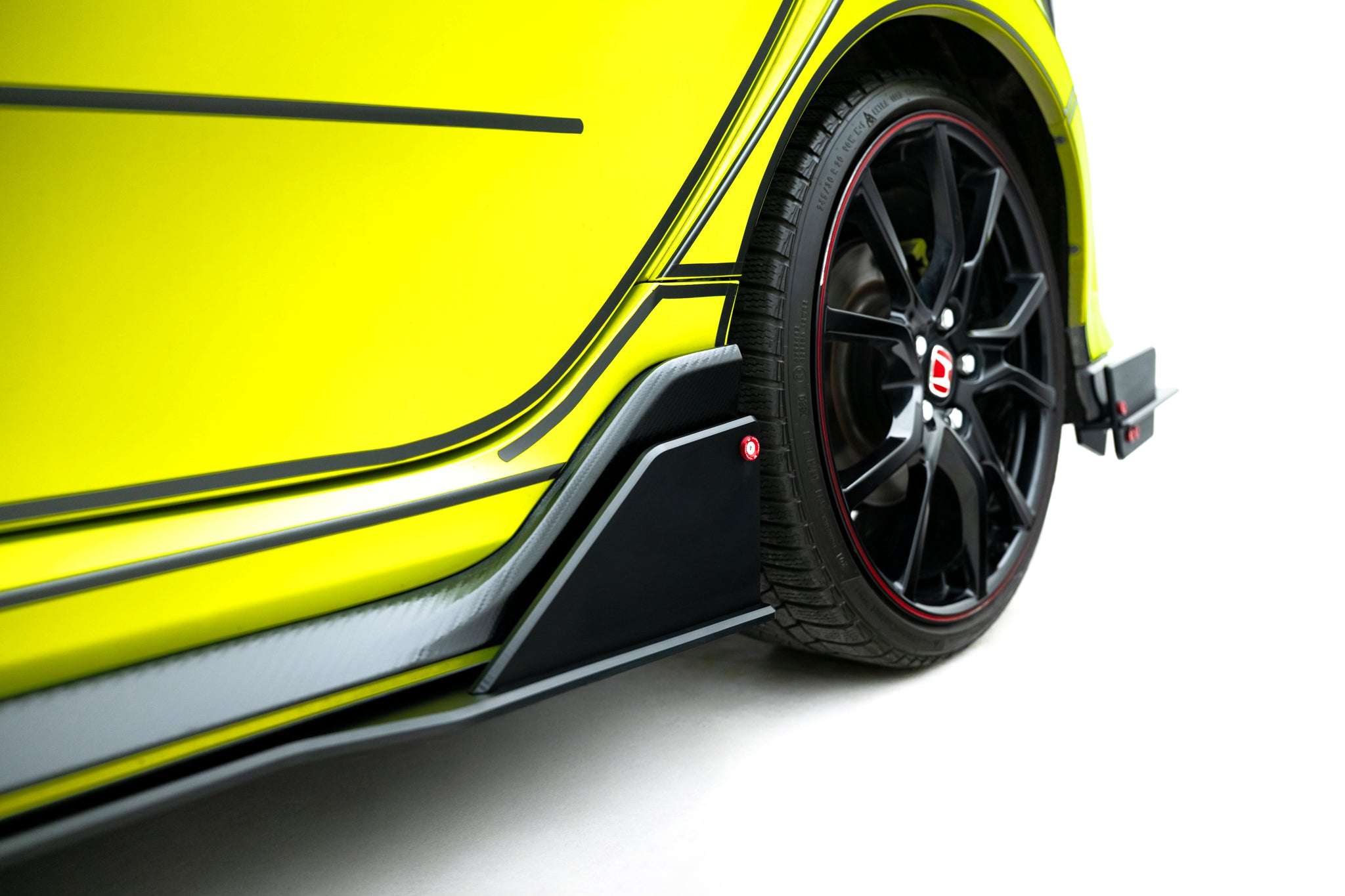 Street pro sideskjørt diffusere honda civic type-r mk10 / mk10 ansiktsløftning