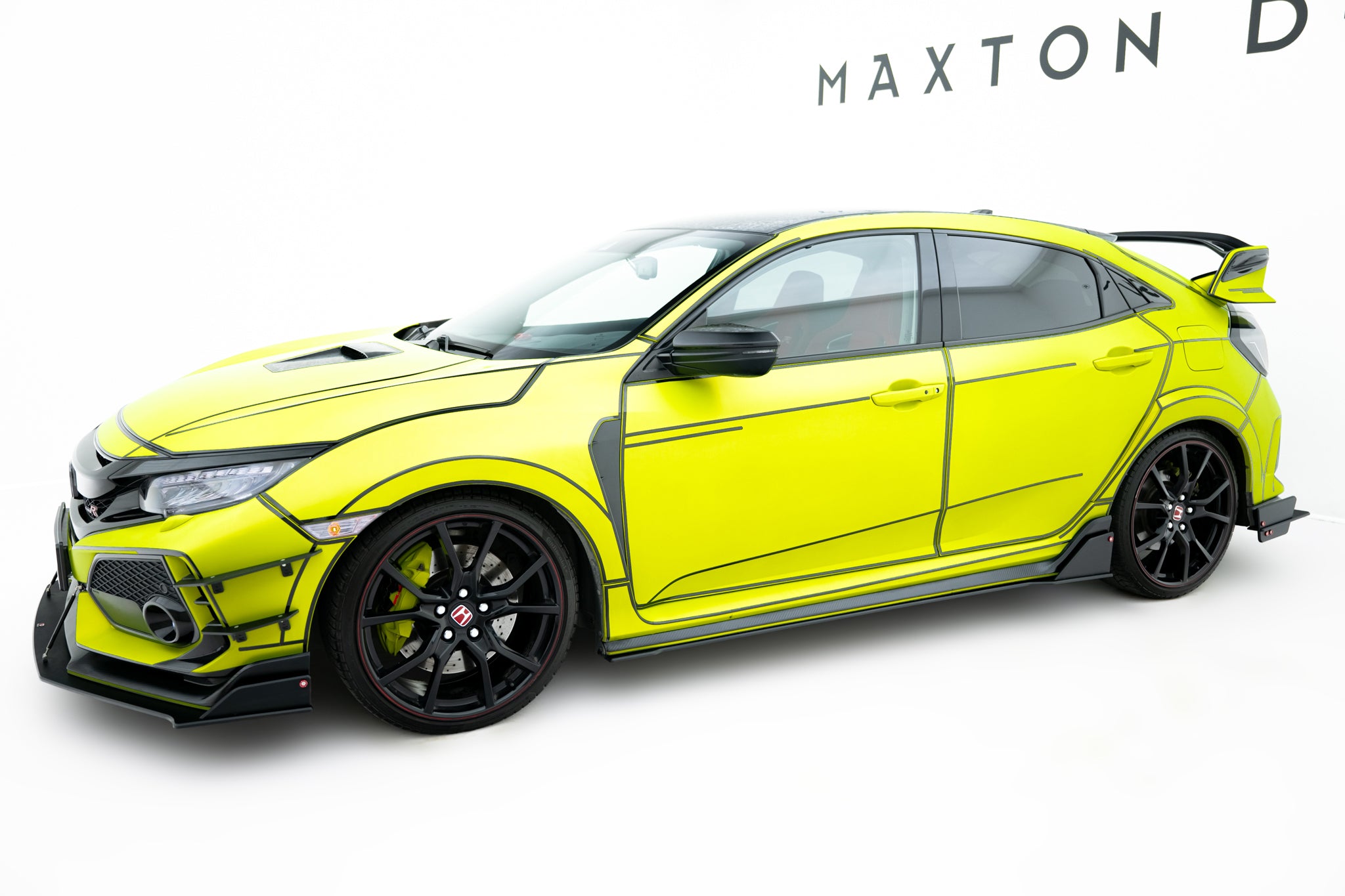 Street pro sideskjørt diffusere honda civic type-r mk10 / mk10 ansiktsløftning