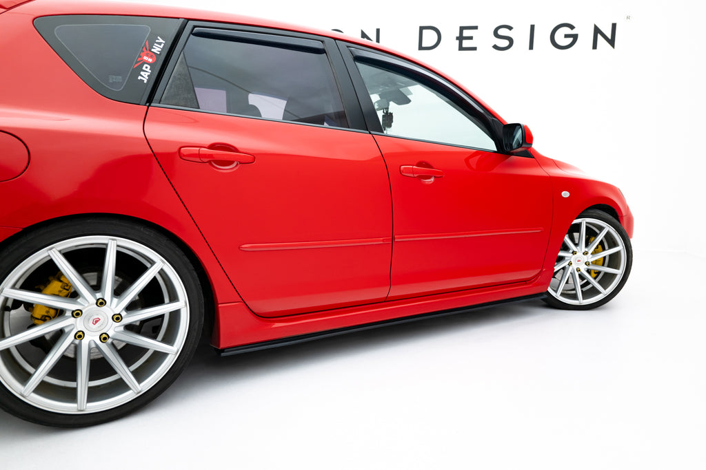 Street pro side skirts diffusers mazda 3 mps mk1