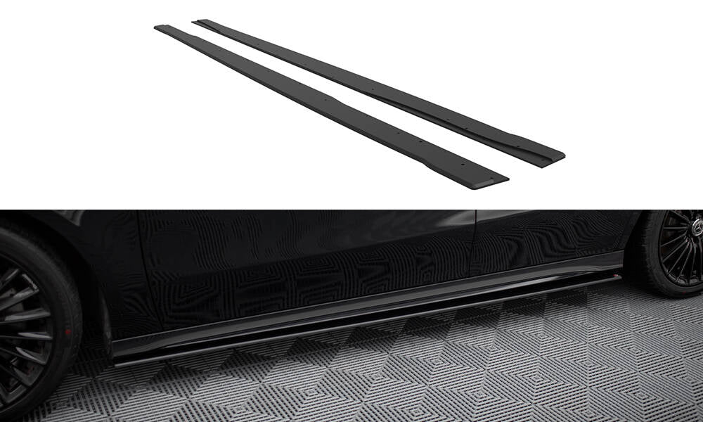Street pro side skirts diffusers mercedes-amg a35 w177 facelift
