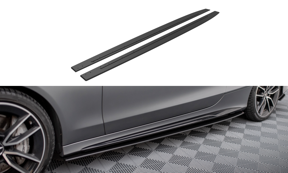 Street Pro Side nederdele diffusorer Mercedes-AMG C43 Coupe / Cabrio C205 Facelift / A205 Facelift