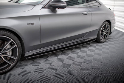 Street Pro Side nederdele diffusorer Mercedes-AMG C43 Coupe / Cabrio C205 Facelift / A205 Facelift
