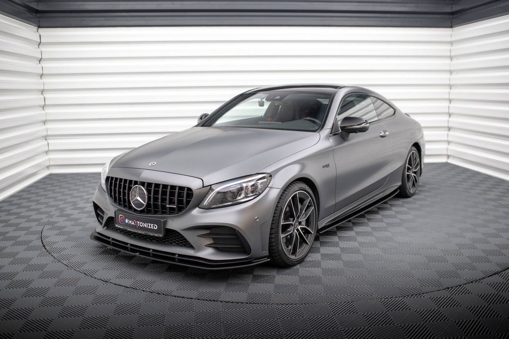 Street pro side skirts diffusers mercedes-amg c43 coupe / cabrio c205  facelift / a205 facelift