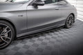 Street pro side skirts diffusers mercedes-amg c43 coupe / cabrio c205  facelift / a205 facelift