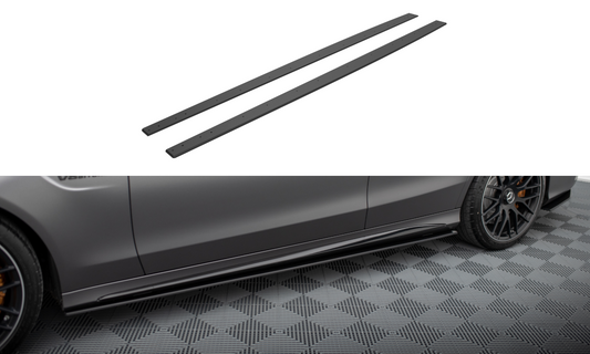 Street pro side skirts diffusers mercedes-amg c63 sedan / estate w205 facelift
