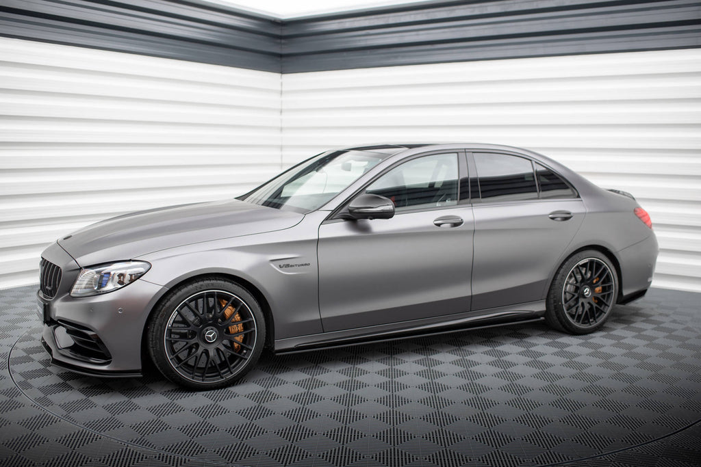 Street pro side skirts diffusers mercedes-amg c63 sedan / estate w205 facelift