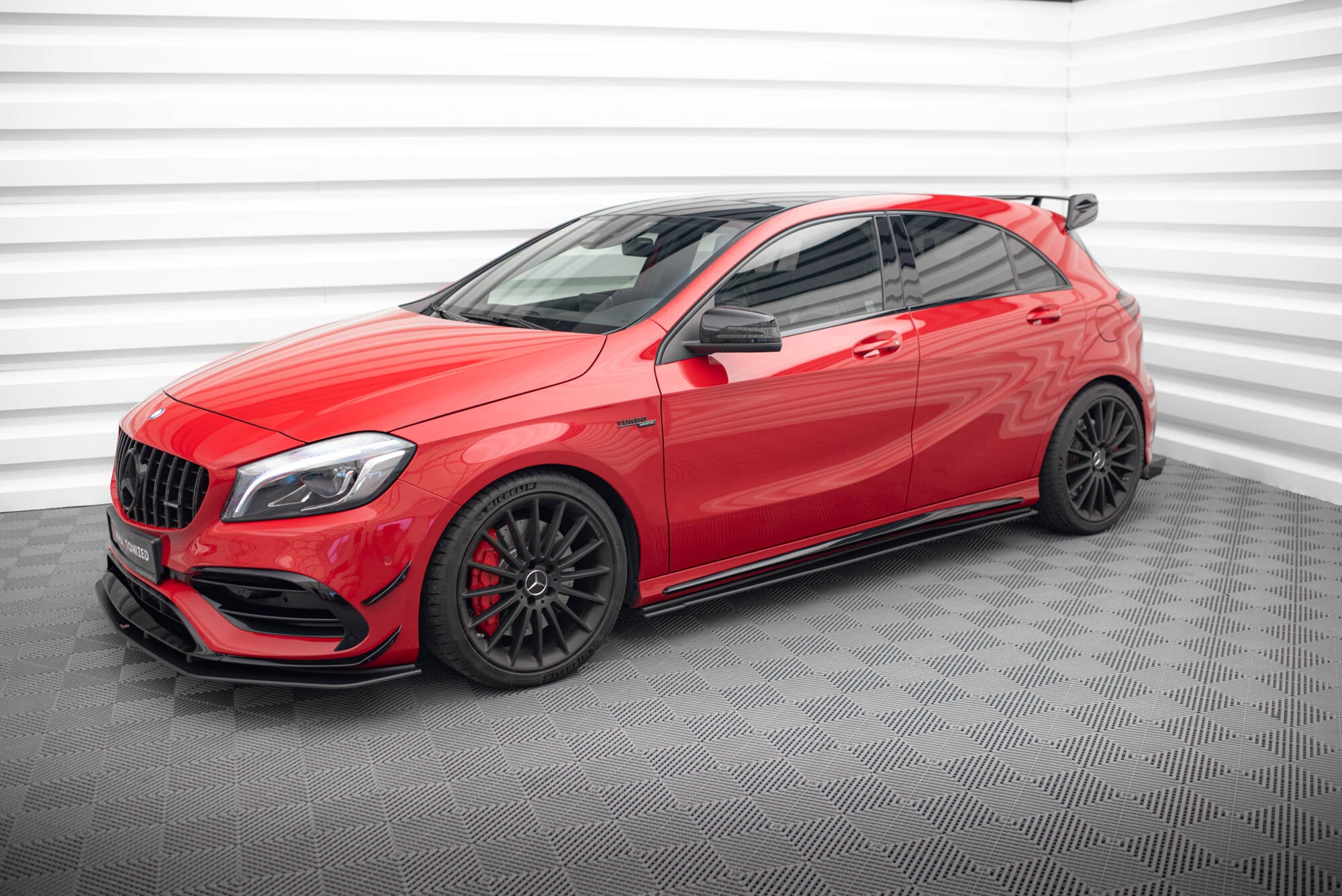 Street pro side skirts diffusers mercedes-benz a 45 amg w176 facelift