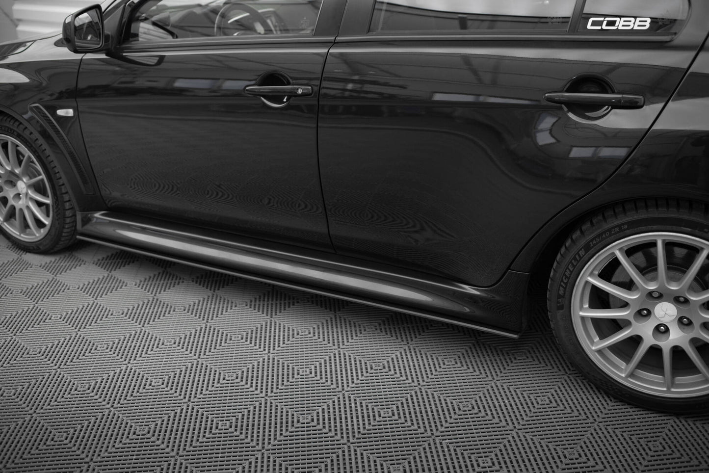 Street pro side skirts diffusers mitsubishi lancer evo x