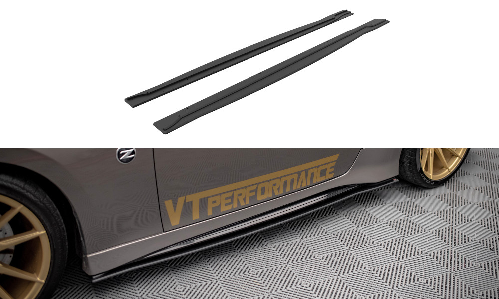 Street pro side skirts diffusers nissan 370z nismo facelift