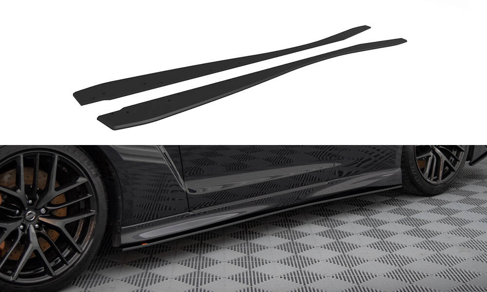 Street pro side skirts diffusers nissan gtr r35 facelift