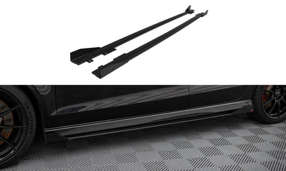 Street pro side skirts diffusers v.1 + flaps audi rs3 sedan 8v facelift