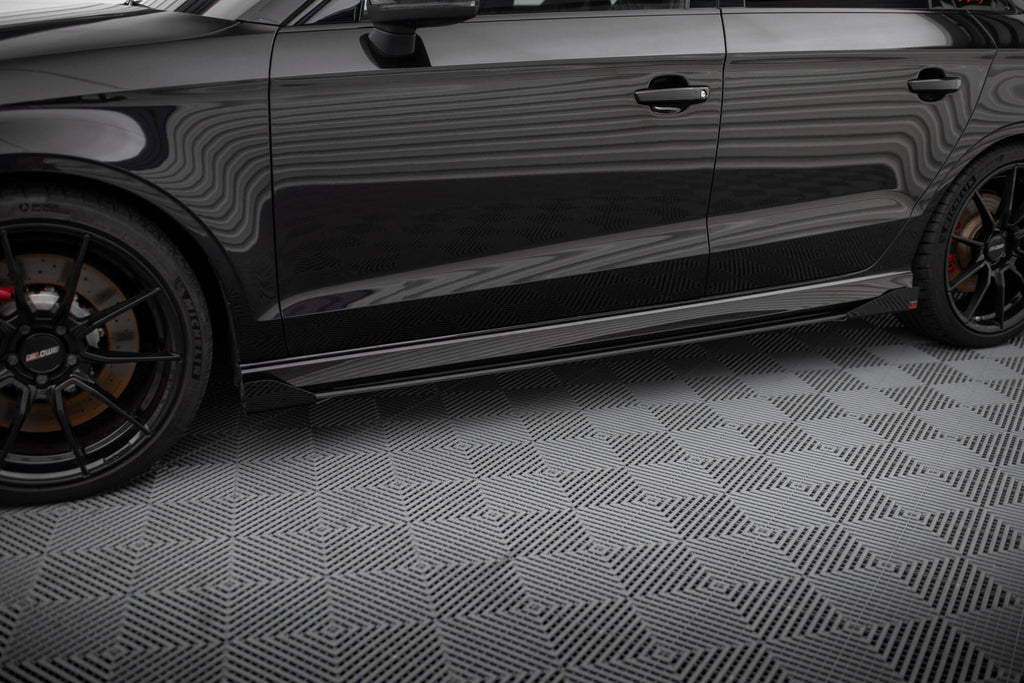 Street pro side skirts diffusers v.1 + flaps audi rs3 sedan 8v facelift