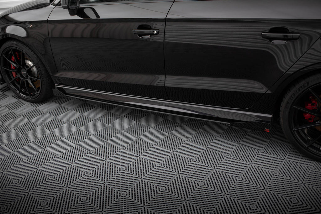 Street pro side skirts diffusers v.1 + flaps audi rs3 sedan 8v facelift