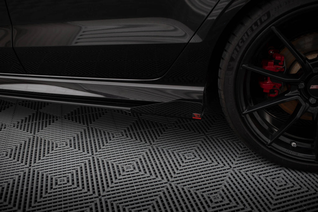 Street pro side skirts diffusers v.1 + flaps audi rs3 sedan 8v facelift