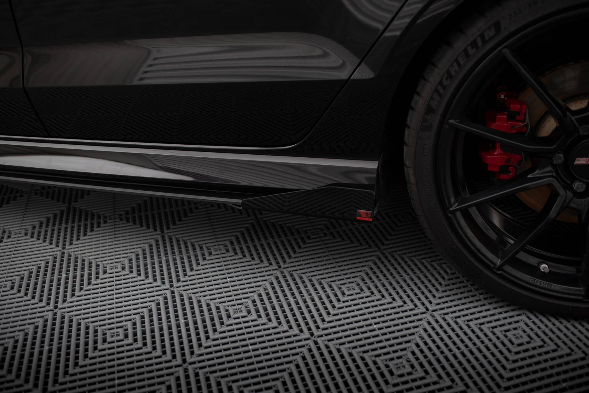 Street pro side skirts diffusers v.1 + flaps audi rs3 sedan 8v facelift