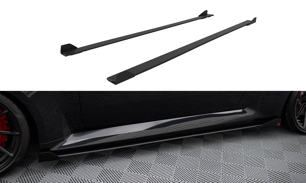 Street pro side skirts diffusers v.1 + flaps bmw m2 g87
