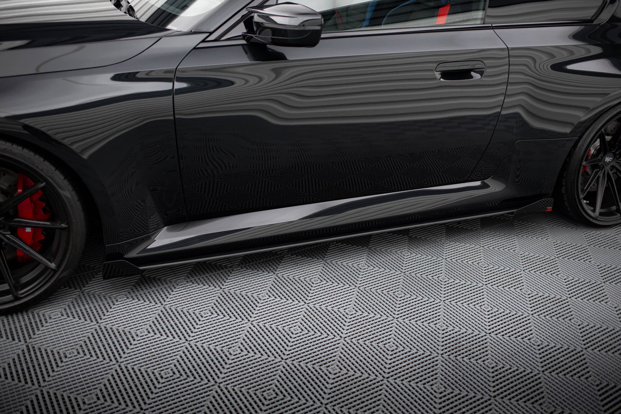 Street pro side skirts diffusers v.1 + flaps bmw m2 g87