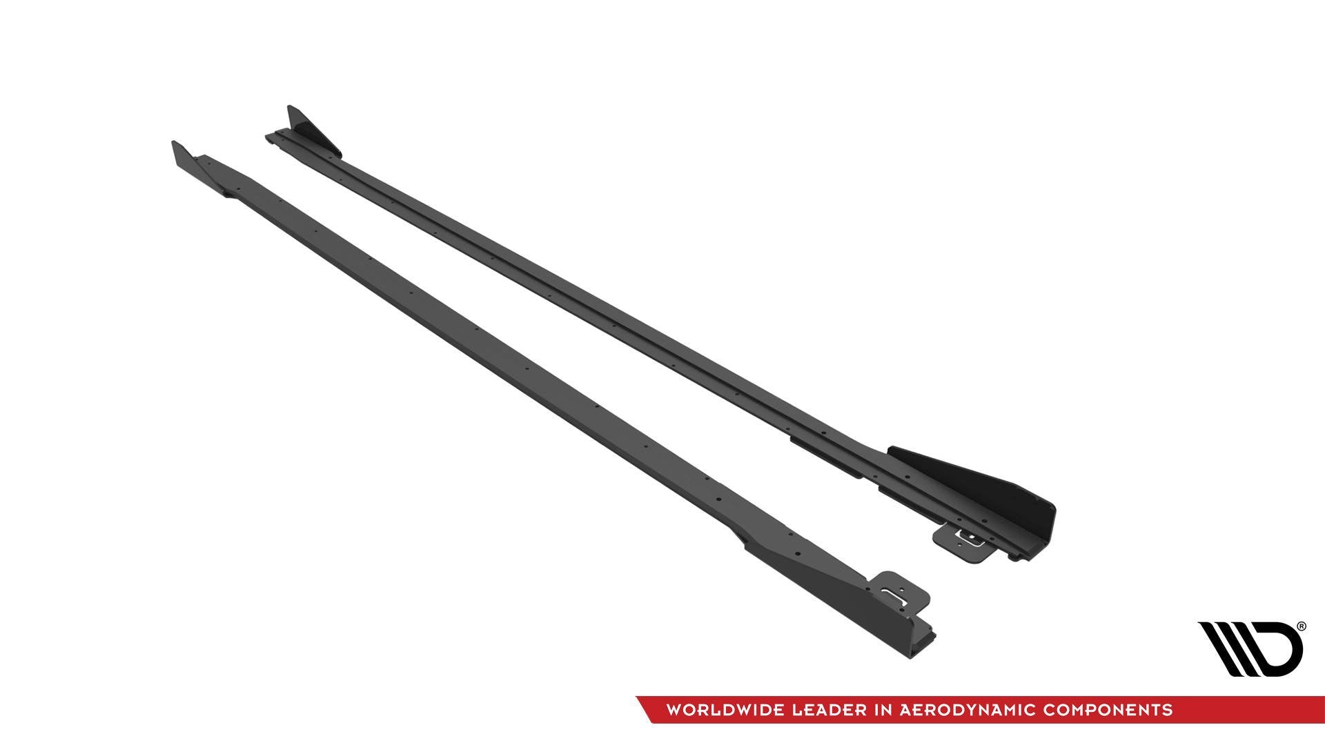 Street Pro Side -hameet Diffusers V.1 + Flaps Ford Mustang GT MK6 kasvojenkorotus