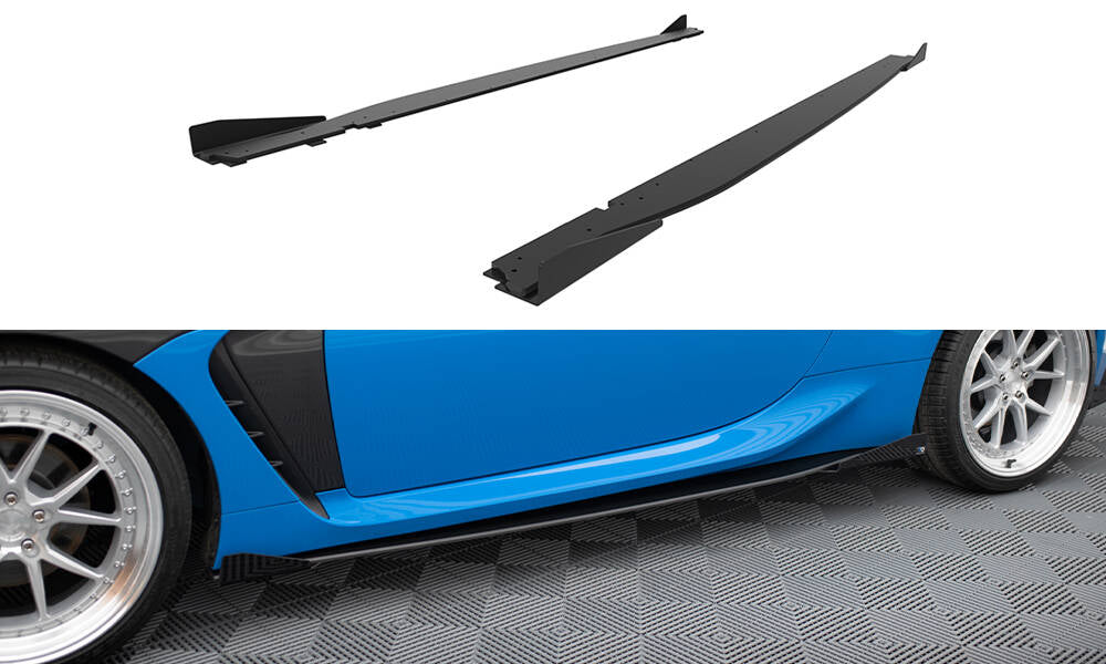 Street pro side skirts diffusers v.1 + flaps toyota gr86 mk1