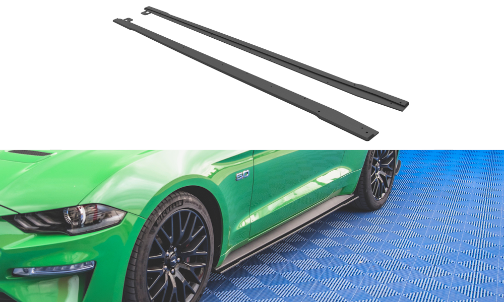 Street pro side skirts diffusers v.1 ford mustang gt mk6 facelift