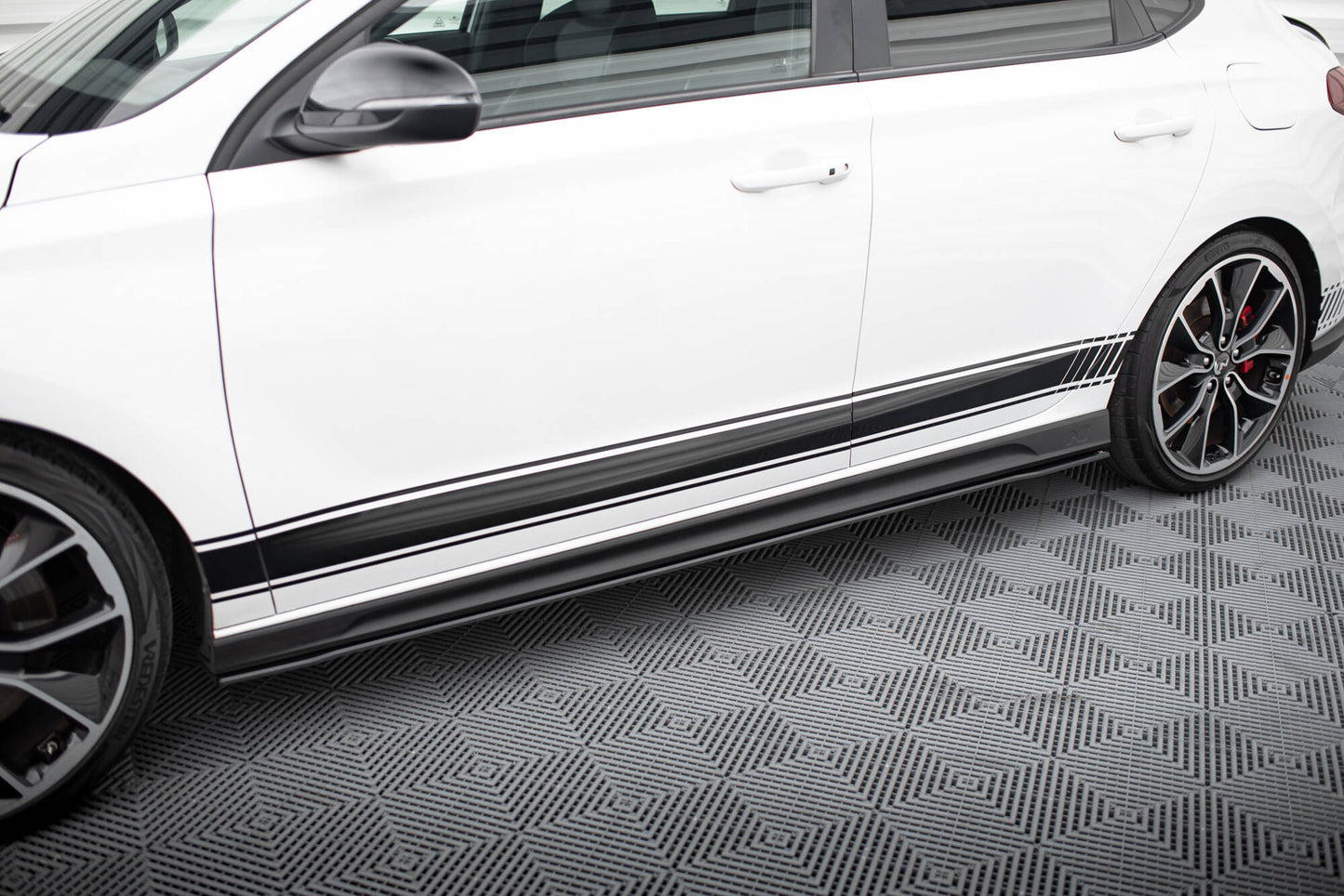 Street Pro Side nederdele diffusorer v.1 Hyundai I30 N Mk3 / Mk3 FL Hatchback / Fastback