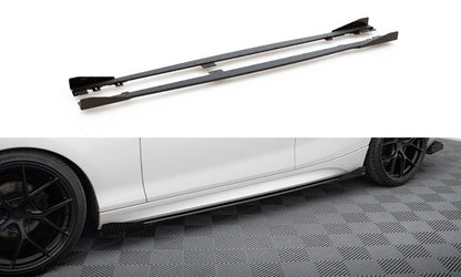 Street pro side skirts diffusers v.2 + flaps for bmw 1 f20 m135i / m140i / m-pack