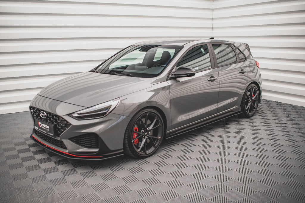 Street pro side skirts diffusers v.2 hyundai i30 n / n-line hatchback / fastback mk3 / mk3 facelift