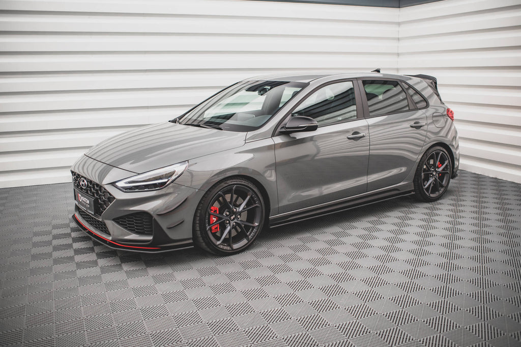Street pro side skirts diffusers v.2 hyundai i30 n / n-line hatchback / fastback mk3 / mk3 facelift
