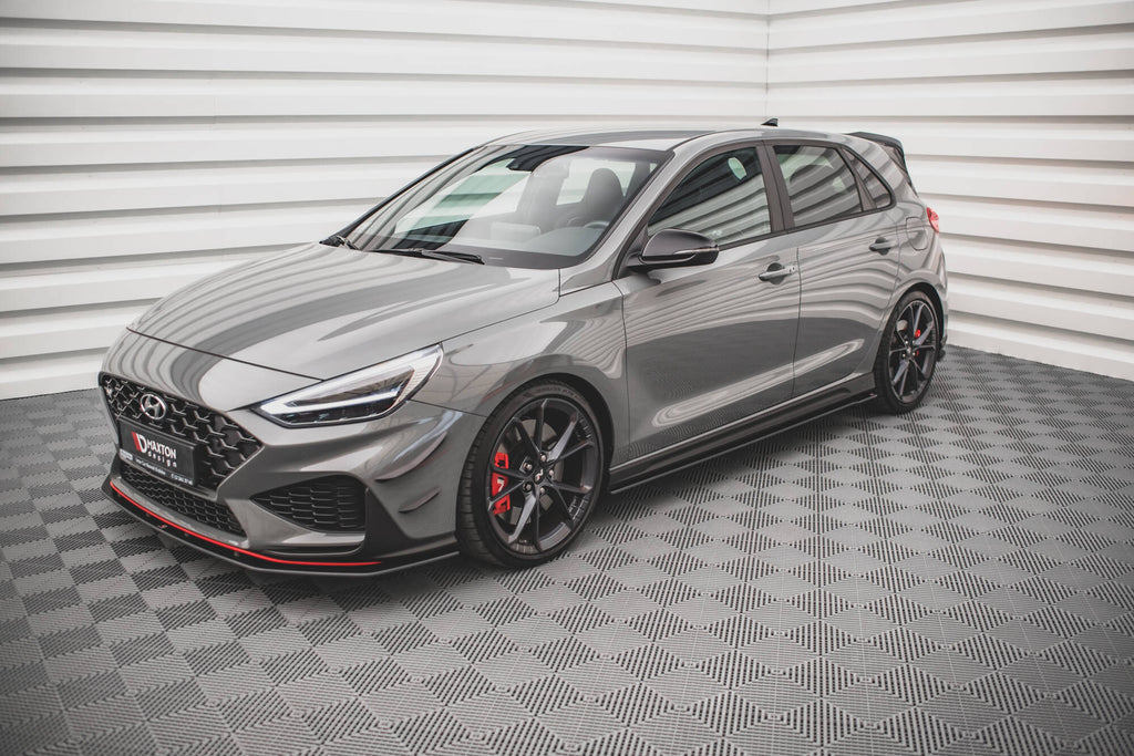 Street pro side skirts diffusers v.2 hyundai i30 n / n-line hatchback / fastback mk3 / mk3 facelift