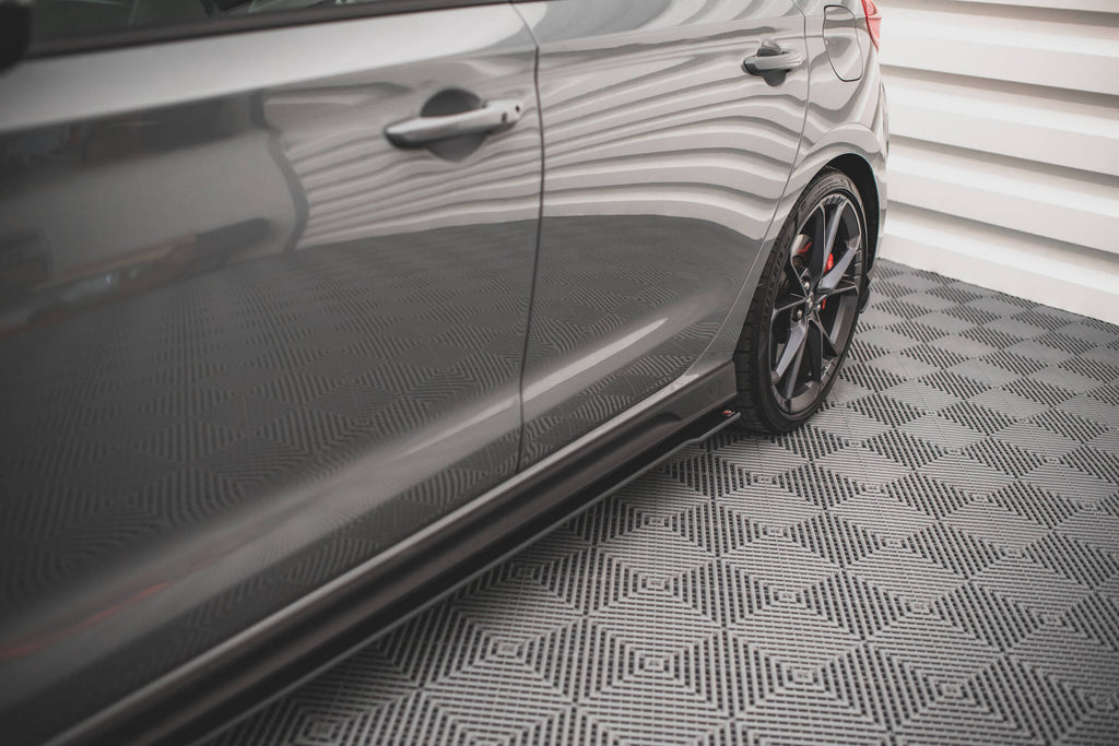 Street pro side skirts diffusers v.2 hyundai i30 n / n-line hatchback / fastback mk3 / mk3 facelift